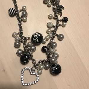 D&G Dolce and Gabbana Stainless Steel Long Necklace, Like New